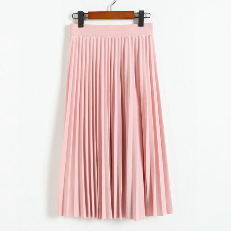 High Waisted Pleated Skirt Ladies Fashionwear