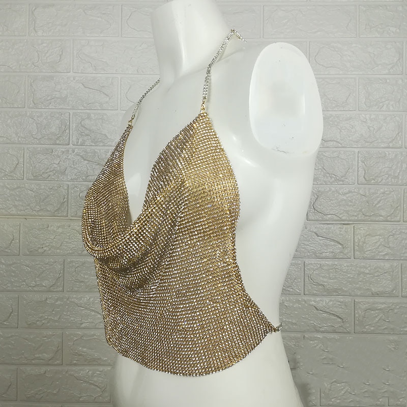 Sparkly Top Backless Party Top