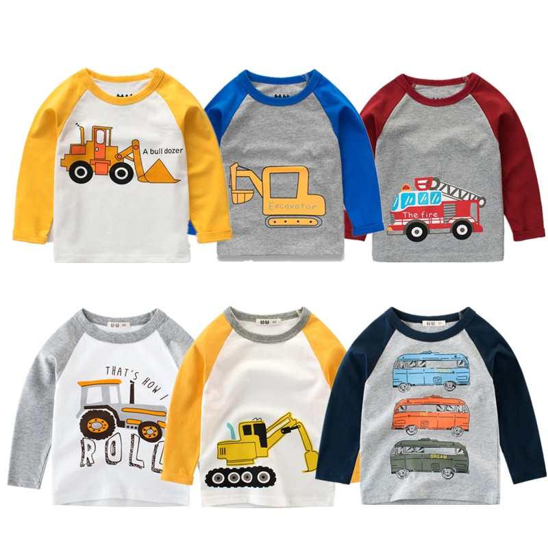 Kids Long Sleeve Shirt Cotton Sweatshirt