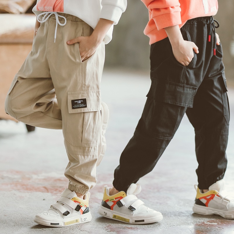 Kids Cargo Pants Kids Pocket Trousers