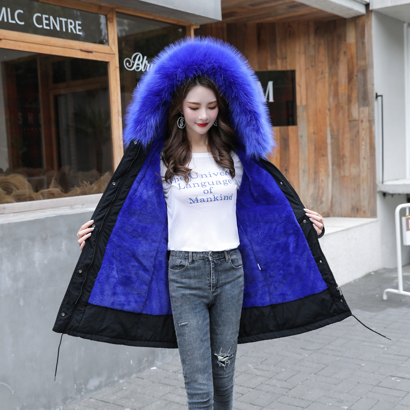 Fur Hooded Coat Ladies Winter Jacket