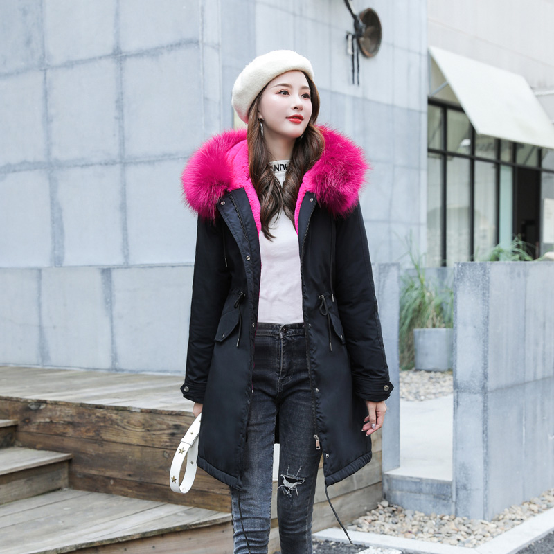 Fur Hooded Coat Ladies Winter Jacket