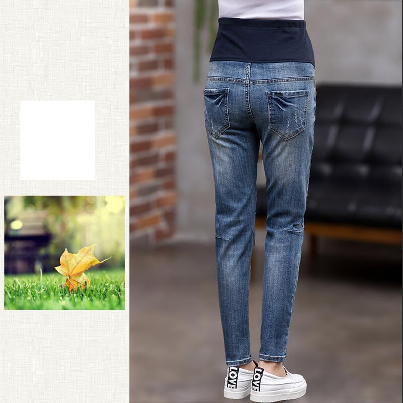 Pregnancy Pants Elastic Waist Maternity Jeans