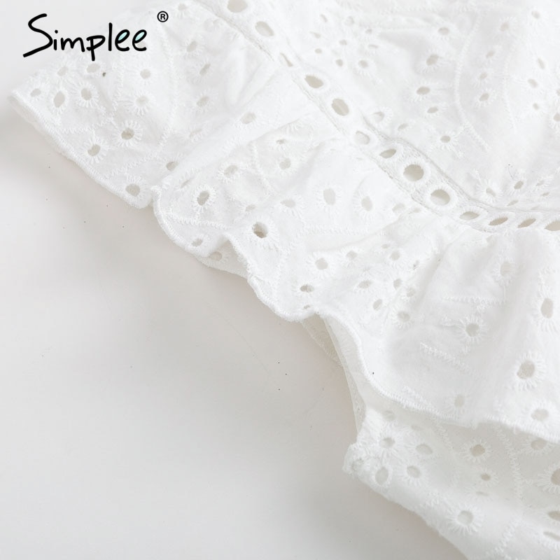 White Summer Top Ladies’ Blouse