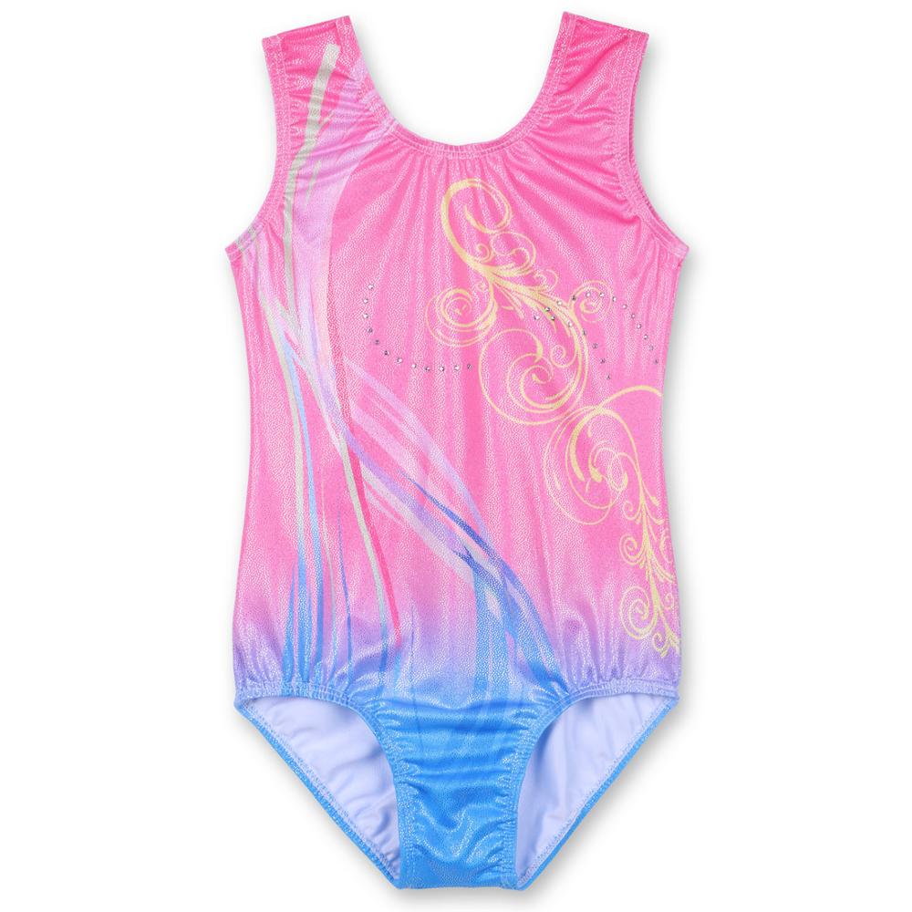 Girls Gymnastics Leotard Sleeveless Bodysuit