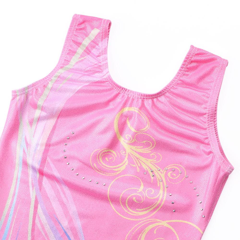 Girls Gymnastics Leotard Sleeveless Bodysuit