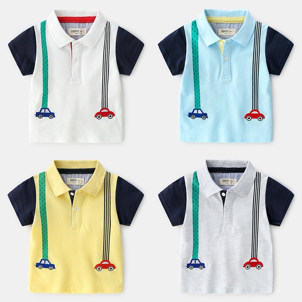 Boys Polo Shirt Cotton Shirt For Kids