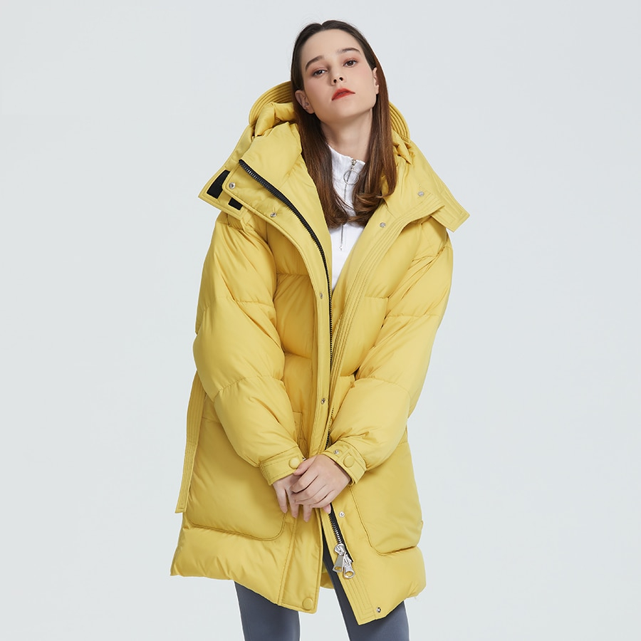 Long Hooded Coat Warm Jacket