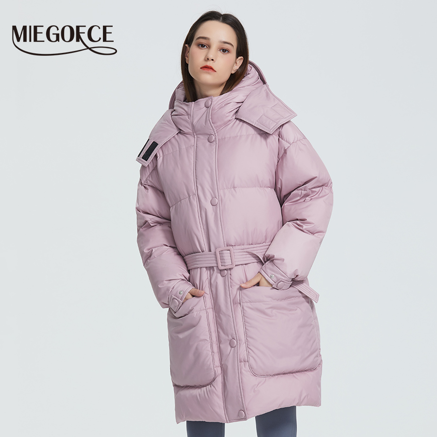 Long Hooded Coat Warm Jacket