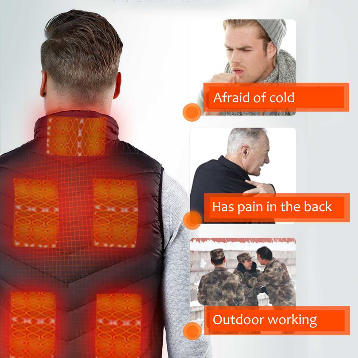 Rechargeable Heated Vest USB Jacket