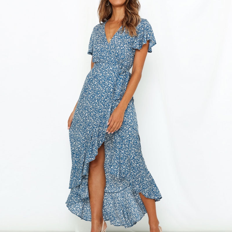 Floral Print Maxi Dress Fashionwear