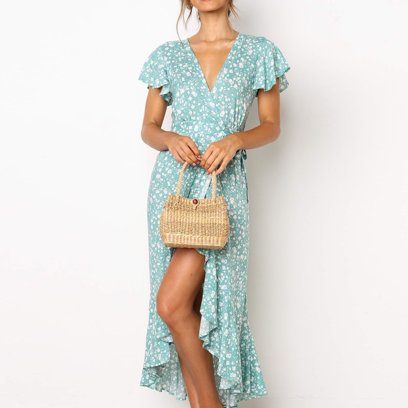 Floral Print Maxi Dress Fashionwear