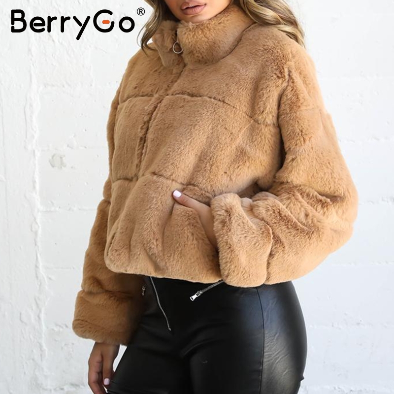 Fluffy Jacket Ladies Winter Coat