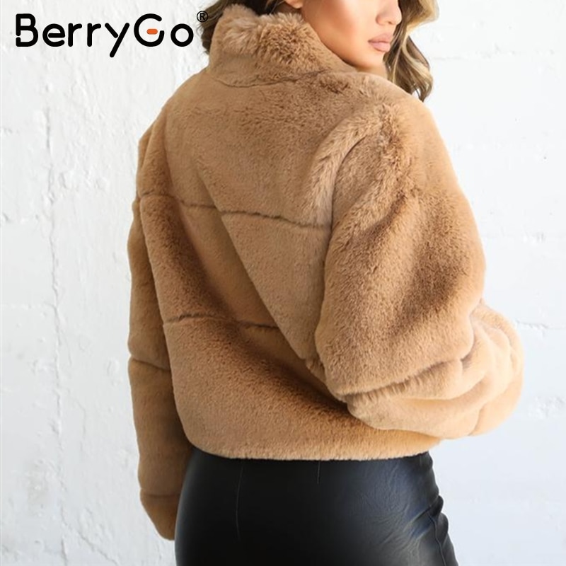 Fluffy Jacket Ladies Winter Coat