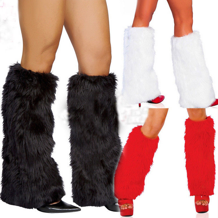 Fur Leg Warmers Faux Fur One Pair