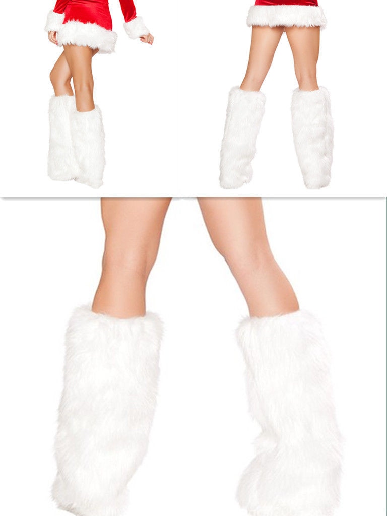 Fur Leg Warmers Faux Fur One Pair