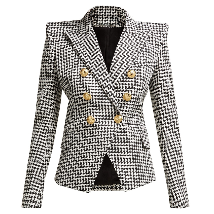 Plaid Blazer Fashionwear For Women