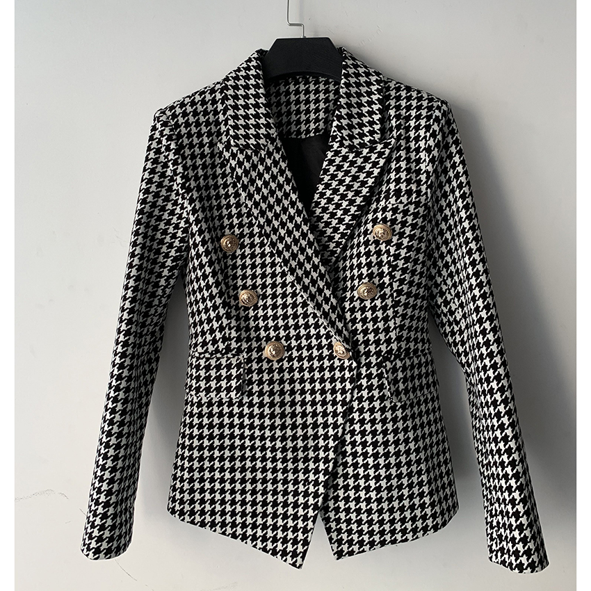 Plaid Blazer Fashionwear For Women