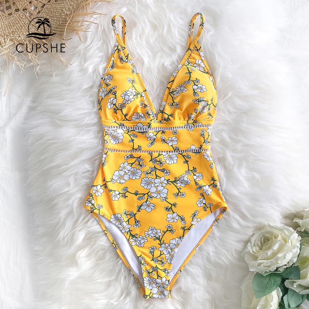 Floral Swimsuit One-Piece Swimwear