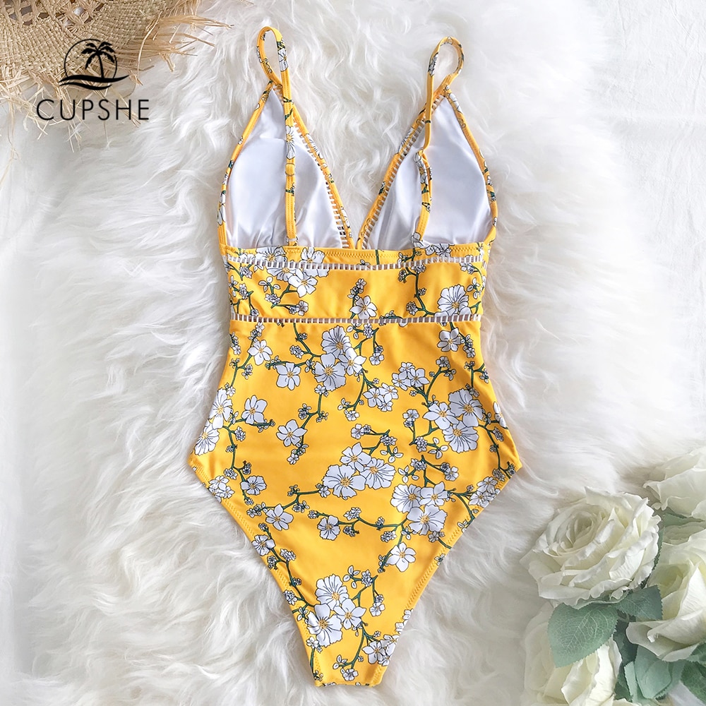 Floral Swimsuit One-Piece Swimwear