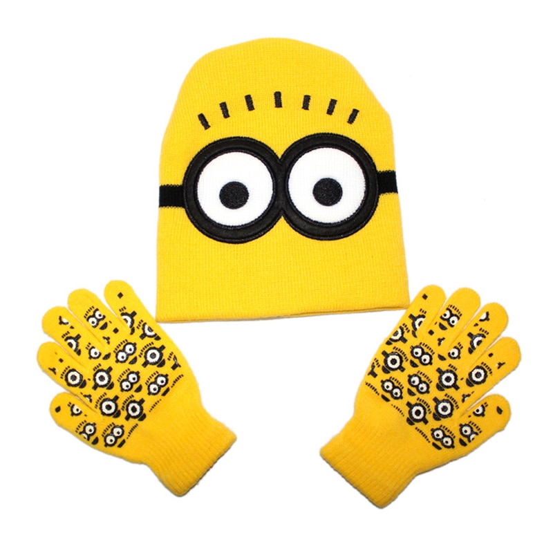 Kids Hat and Gloves Cartoon Design