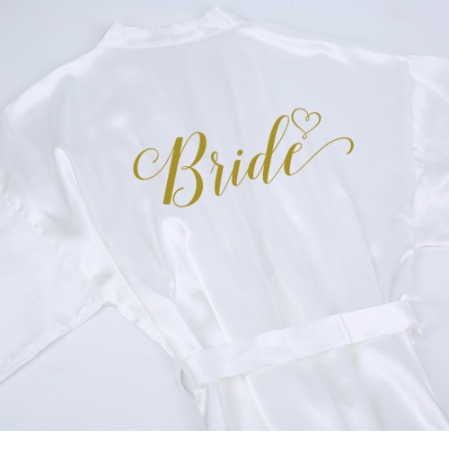 Wedding Robes Satin Dressing Gown