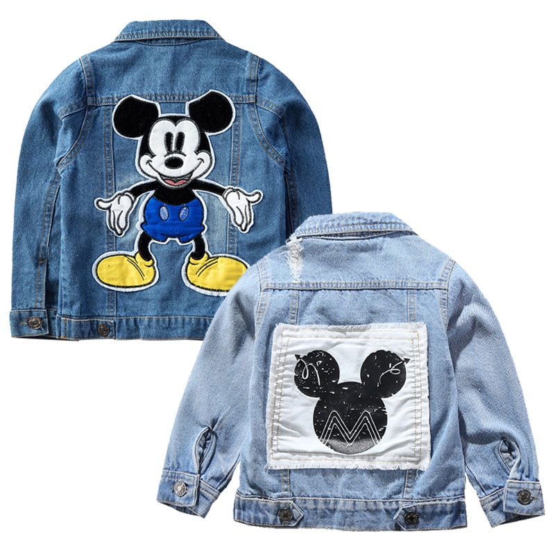 Kids Denim Jacket Mickey Mouse Design