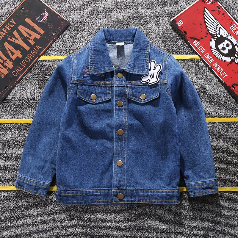 Kids Denim Jacket Mickey Mouse Design