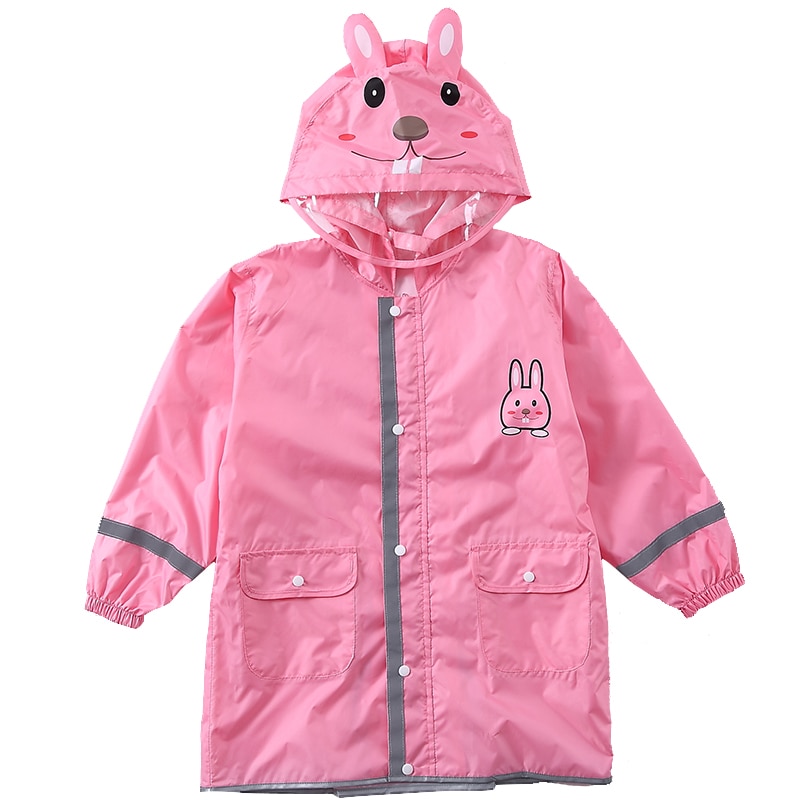 Childrens Raincoat Animal Design with Pockets