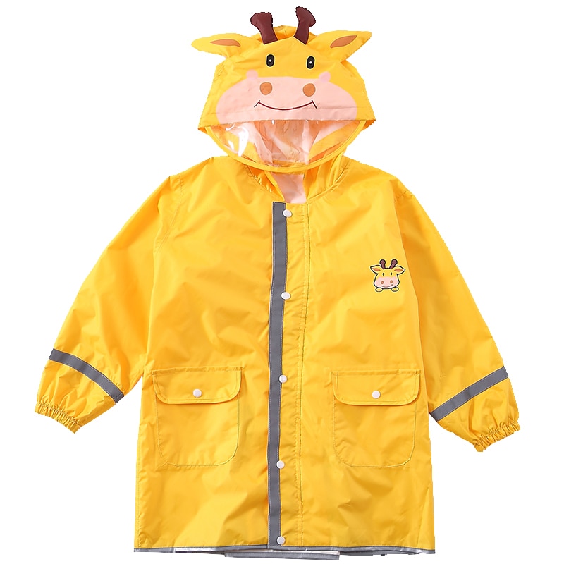 Childrens Raincoat Animal Design with Pockets