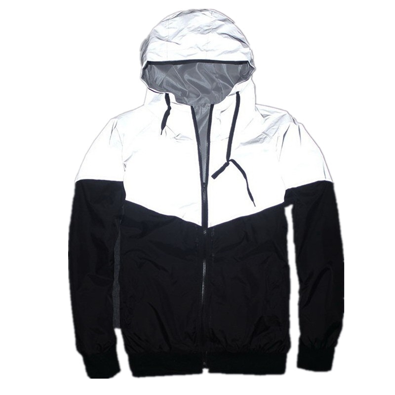 Windbreaker Jacket Reflective Coat