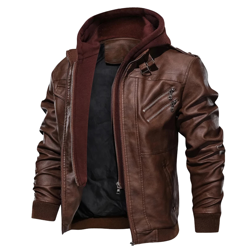 Leather Bomber Jacket For Men