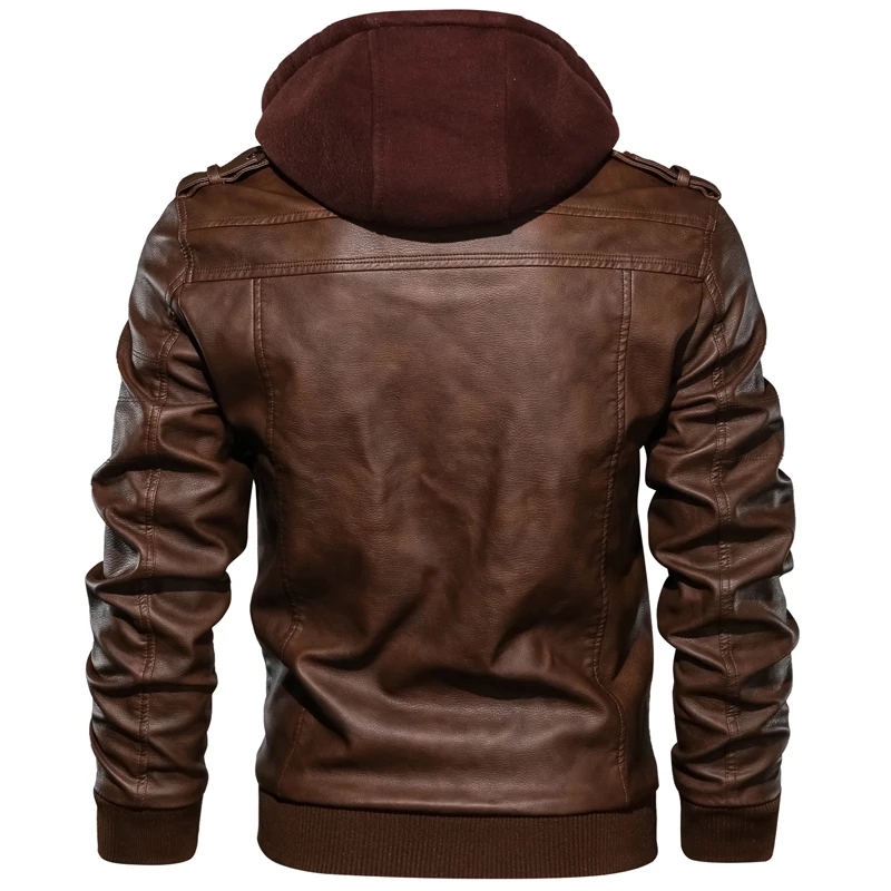 Leather Bomber Jacket For Men