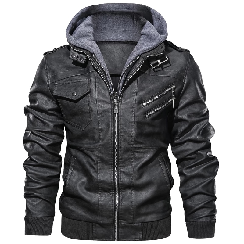 Leather Bomber Jacket For Men