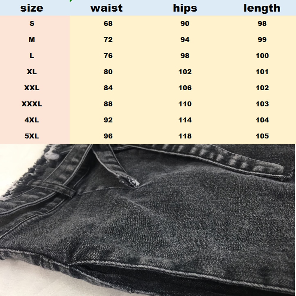 Ladies High Waisted Jeans Slim Denim