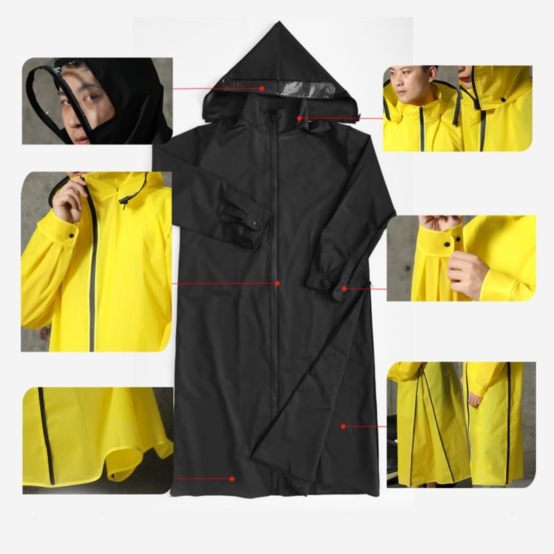 Motorcycle Raincoat Hooded Rain Suit