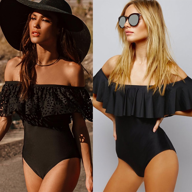 Off The Shoulder Swimsuit One Piece