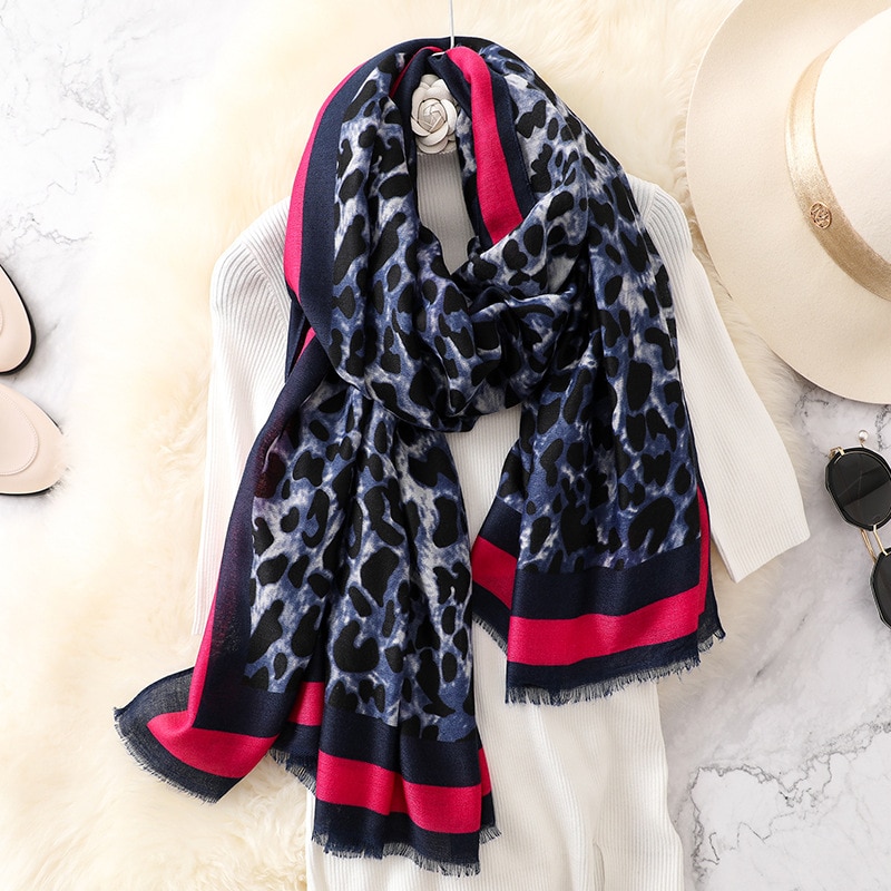 Leopard Print Scarf For Women