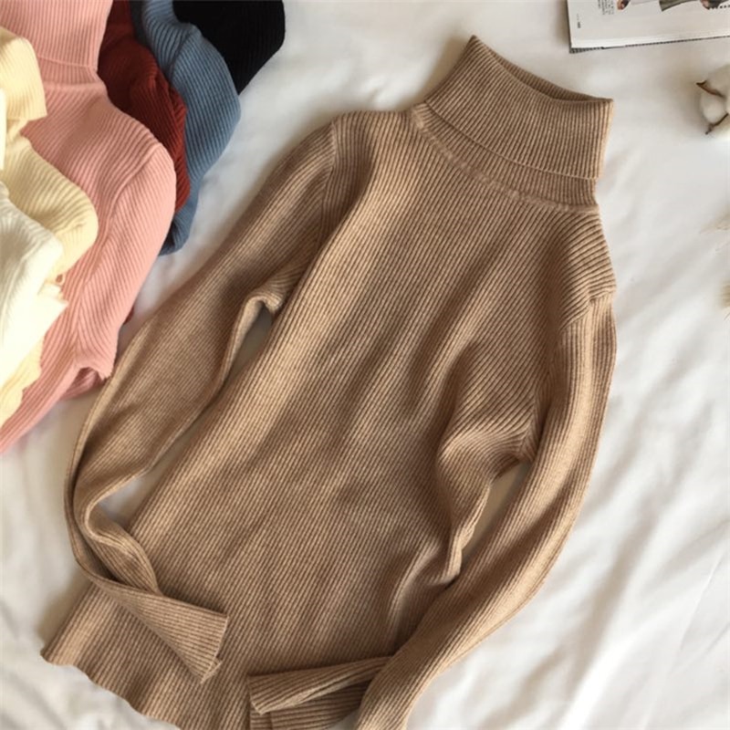 Turtleneck Women Slim Warm Sweater