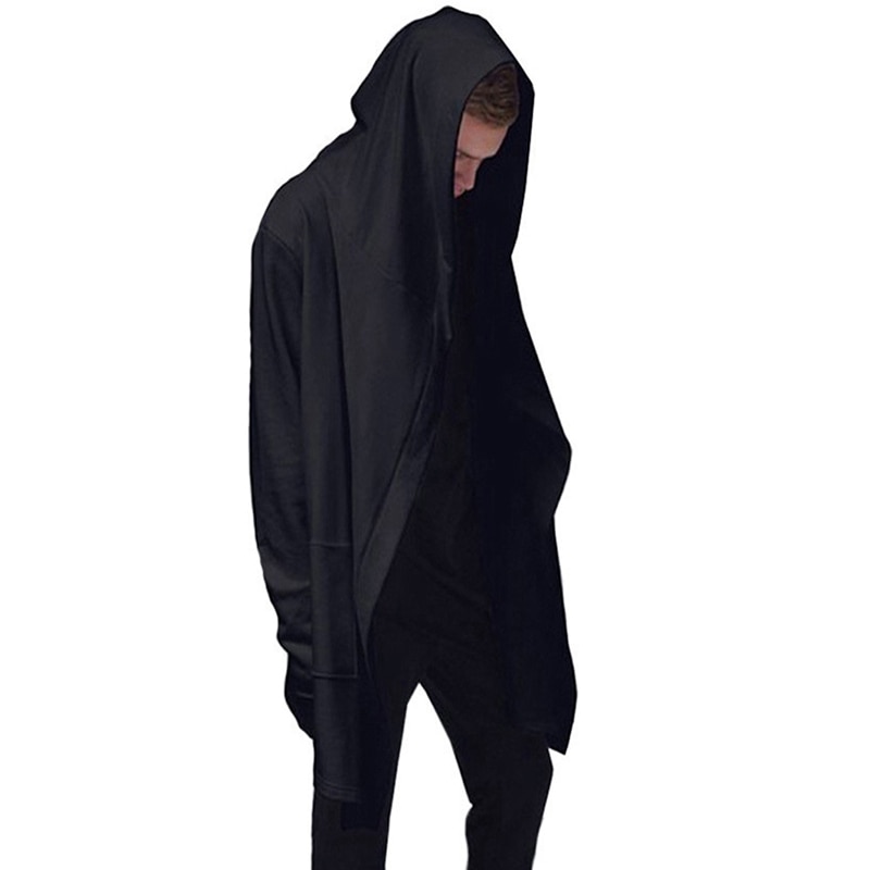 Black Hoodie Men Coat Jacket