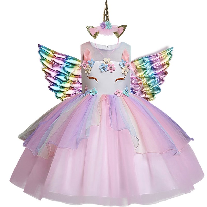 Unicorn Dress Kids Formal Wear