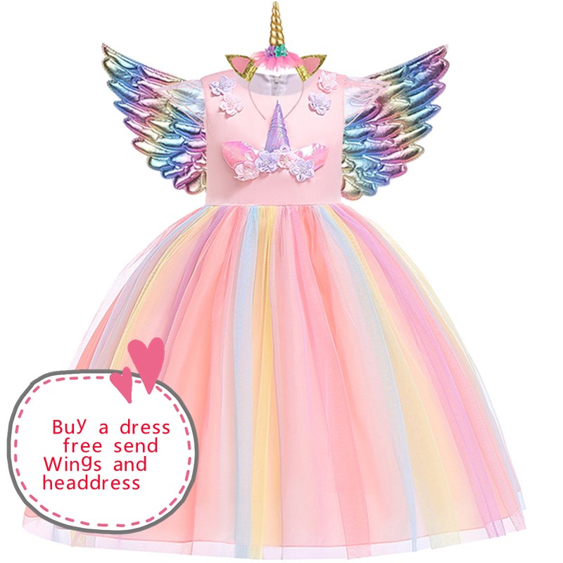 Unicorn Dress Kids Formal Wear