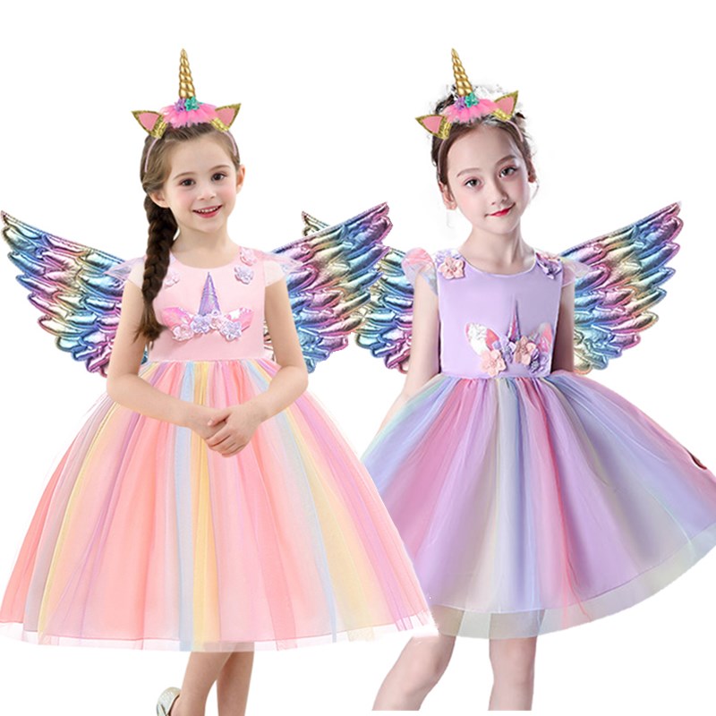 Unicorn Dress Kids Formal Wear