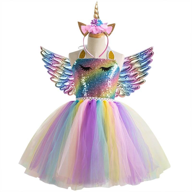 Unicorn Dress Kids Formal Wear