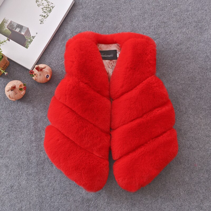 Faux Fur Vest Kids Fashionwear