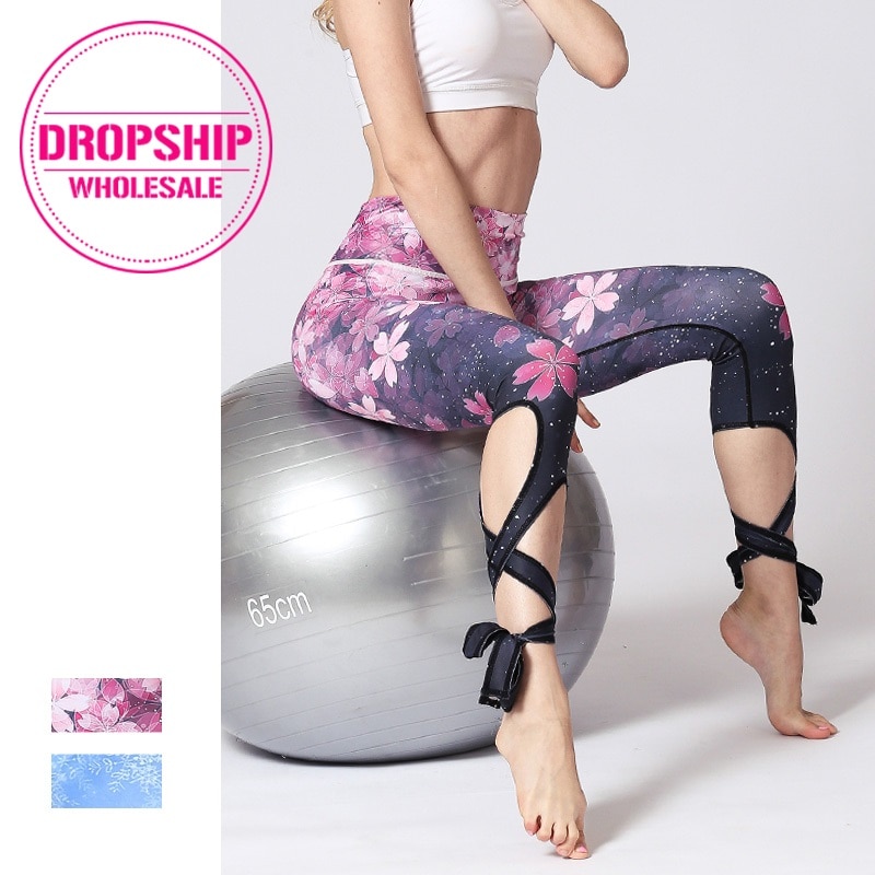 Workout Tights Flower Print Leggings