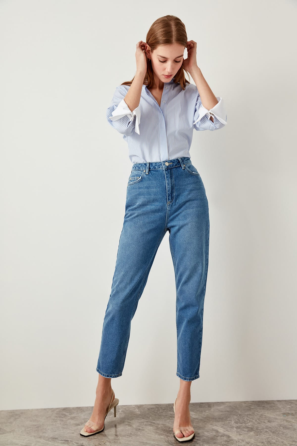 Straight Leg Jeans Ladies Pants