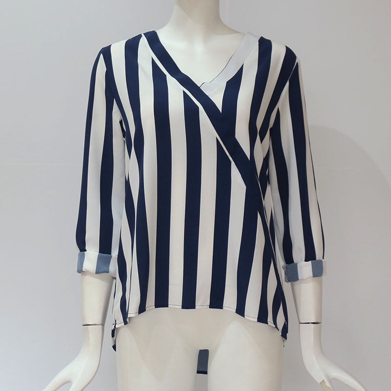 Ladies Blouse Stripes Design