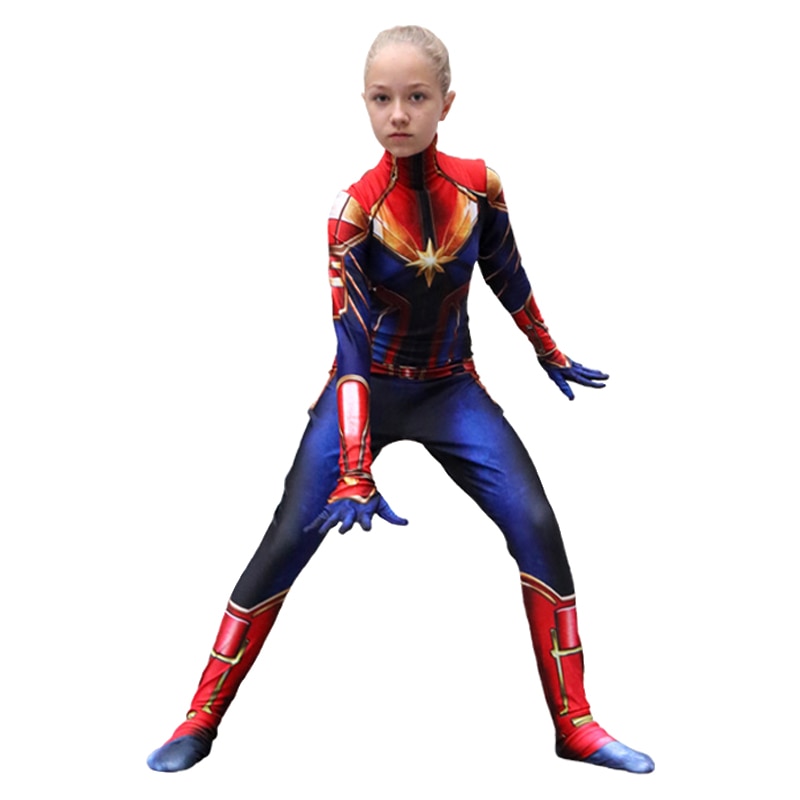 Captain Marvel Costume Bodysuit