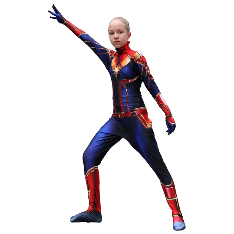 Captain Marvel Costume Bodysuit